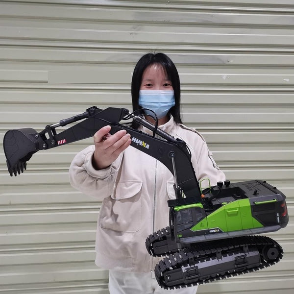 HUINA 1593 1-14 RC Truck Remote Control Excavator Radio Controlled Car Models Heavy Equipment Scale cars 22CH toy for boy 593