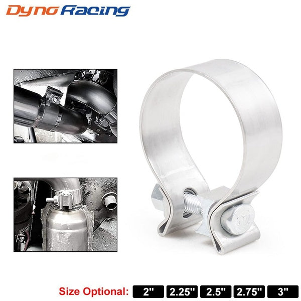 2.0" 2.25" 2.5" 2.75'' 3.0" 304 Stainless Steel Accuseal Clamp Butt Joint Narrow Band Exhaust Seal Clamp Exhaust Sleeve