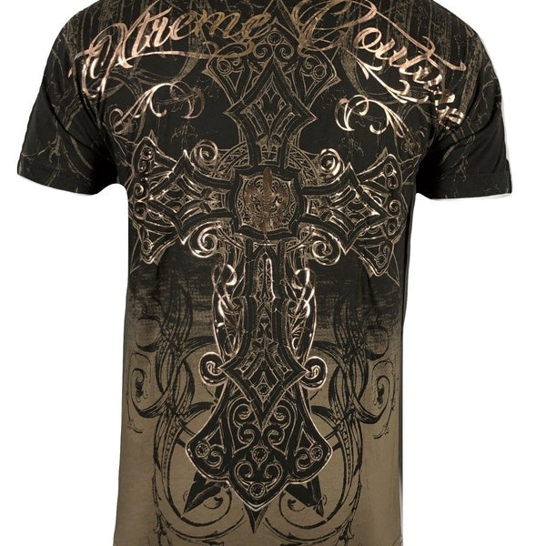 XTREME COUTURE by AFFLICTION Men's T-Shirt DECRETUM Biker MMA