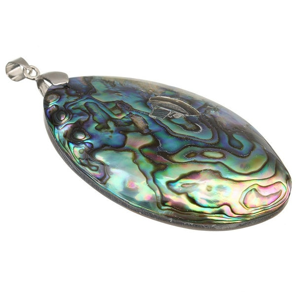 1pcsVintage Argent Couleur Abalone Shell Pendentifs Charmes 60 * 39mm Naturel Nacre Shell Pendentifs Pour La Fabrication De Bijoux