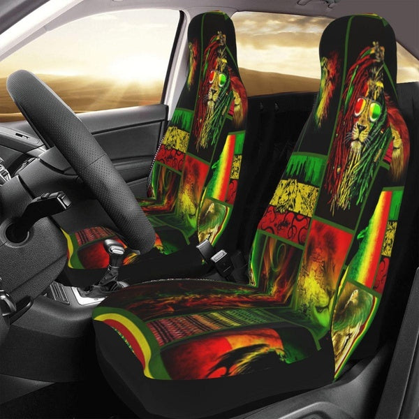 Rasta Lion Car Seat Covers