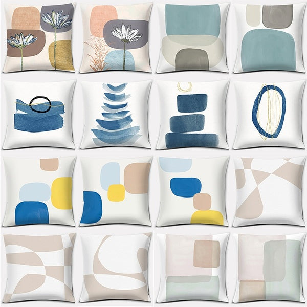 Ocean Zen Stone Series Pillow Gift Home Office Decoration Pillow Bedroom Sofa Car Cushion Cover Pillowcase(45cm * 45cm)