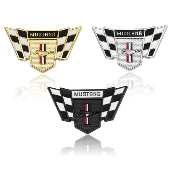 3D Metal Emblem Badge Car Stickers Racing Decal for Ford Mustang Shelby GT 350 500 Cobra Mondeo MK Focus 2 3 F-150 Fiesta Kuga