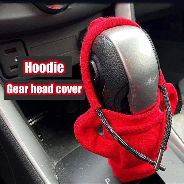 Car Shift Knob Cover Fashion Hoodie Gear Handle Gear Lever Decorative Cover Manual or Automatic Car Interior Accessories