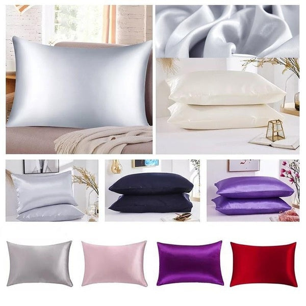 1pc-2pcs Mulberry Silk Pillowcase Soft Standard-Queen-King Pillowcase Pillow Cover Chairs Cushion Cover Home Decor