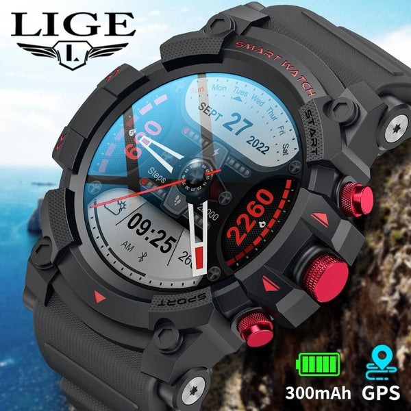 2024LIGE nouvelle montre intelligente hommes étanche sport Fitness Tracker multifonctionnel Bluetooth appel montre intelligente hommes Bracelet intel