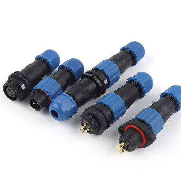 SP13 IP68 Waterproof Connector Male Female Plug Socket Suit welding type Outdoor Wire Cable Electrical Power Connectors