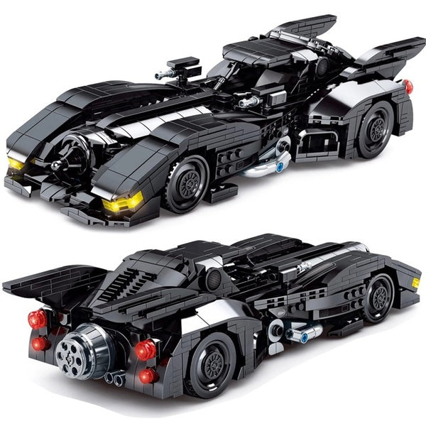 2021 New 966Pcs Batmobile Racing Model Building Block Brick Educational Assembly Toy Children Gift