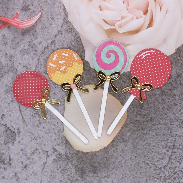 Cute Lollipops Cutting Die, Paper Die Cuts, Cutting Dies for Card Making, Metal Die Cut Stencil for DIY Crafts Scrapbook Album Paper Card