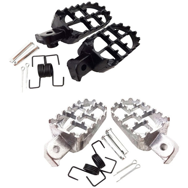 FishMotor Aluminium Footrest Footpegs For Honda XR50R CRF50 CRF70 CRF80 CRF100F Dirt Bike Motorcycle