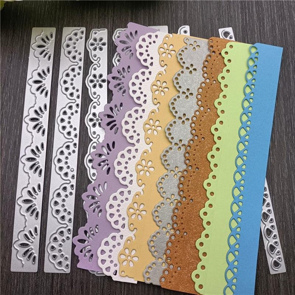 Lace Layers Border Metal Cutting Dies for DIY Scrapbook Cutting Die Paper Cards Embossed Decorative Craft Die Cut