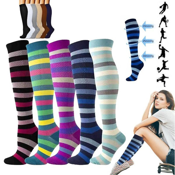 1 Pair Compression Socks for Men and Women Circulation Compression Socks Best Support for Sports,Running, Cycling, Travel
