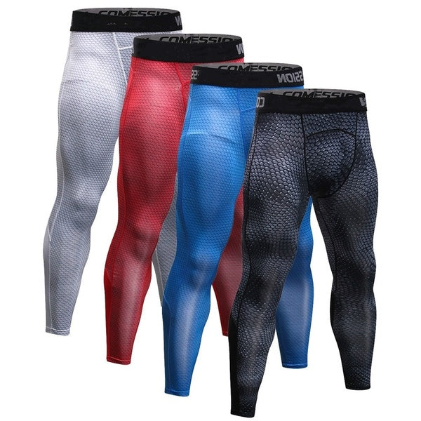 Collants pour hommes Leggings Pro Collants de sport Leggings d'entraînement de compression à sec frais Collants de cyclisme