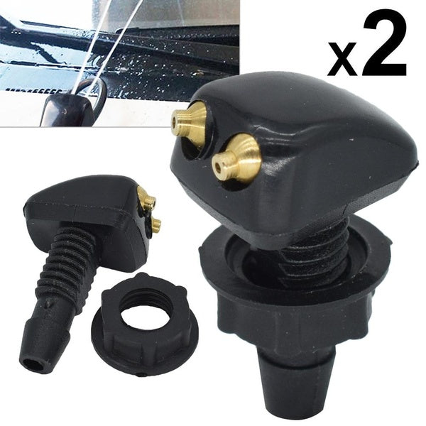 2PCS Universal Front Windshield Washer Wiper Nozzle Jet Sprayer Sprinkler Water Spout Outlet Adjustment car accessories