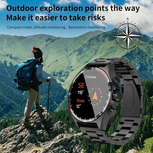 2024 LIGE GPS nouvelle montre intelligente hommes en plein air boussole sport Fitness Bracelet Bluetooth appel horloge étanche montre intelligente po