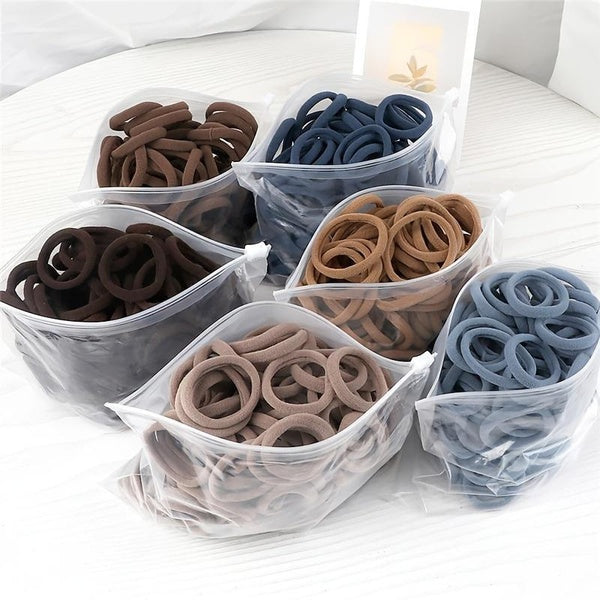 50pcs Solid Color Hairbands, Elastic Hairband, Hair Accessories, Casual Hairbands, Everyday Hairbands, Cute Hair Bands, Bulk Hair Ties Matron Inn