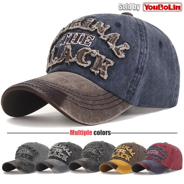 Nouveaux hommes et femmes mode classique pur coton sports de plein air et casquette de baseball de loisirs brodé élément de style lavé snapback chape