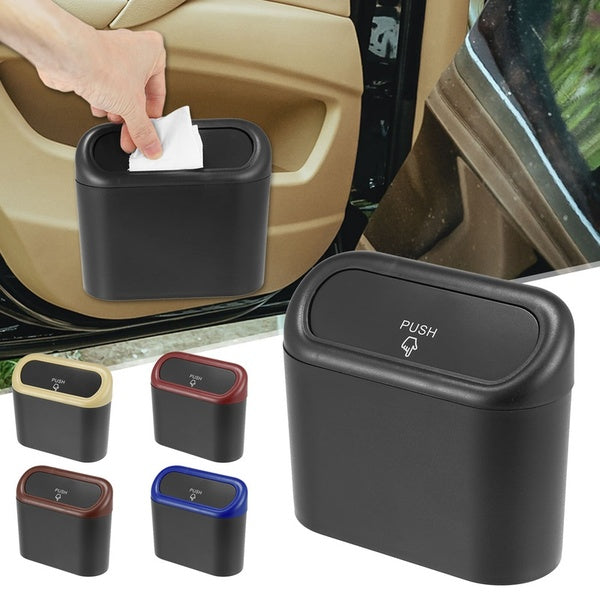 Car Trash Can Car Chair Back Car Door Hanging Storage Box Multi-function Garbage Bag Car Sueds Storage Supplies