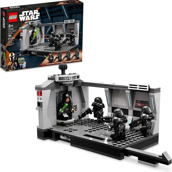 LEGO Star Wars Dark Trooper Attack 75324 Ensemble de jouets de construction pour enfants, garçons et filles à partir de 8 ans (166 pièces)