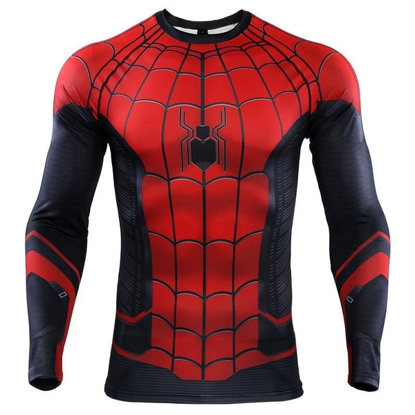 Mens Training Compression Shirt Fitness Running Tights Sports Fitness Long Sleeve Tops