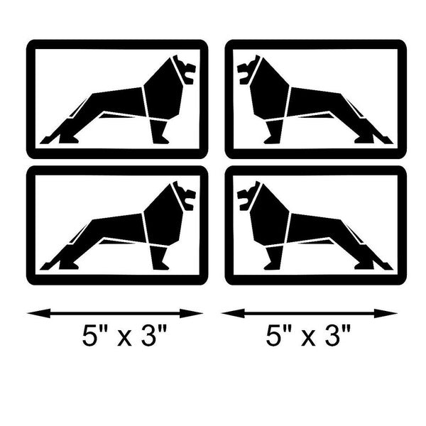 x4 MAN TRUCKS LION LOGO STICKERS DECALS V8 TGX TGM TGL TGS TRUCK HAULAGE DRIVER