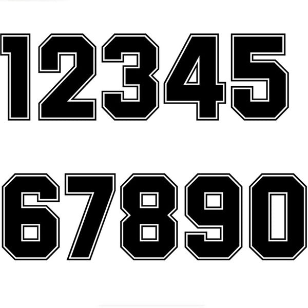 Racing Number Helmet Decals Car Sticker Funny Vinyl Decals Motorcycle Accessories Stickers