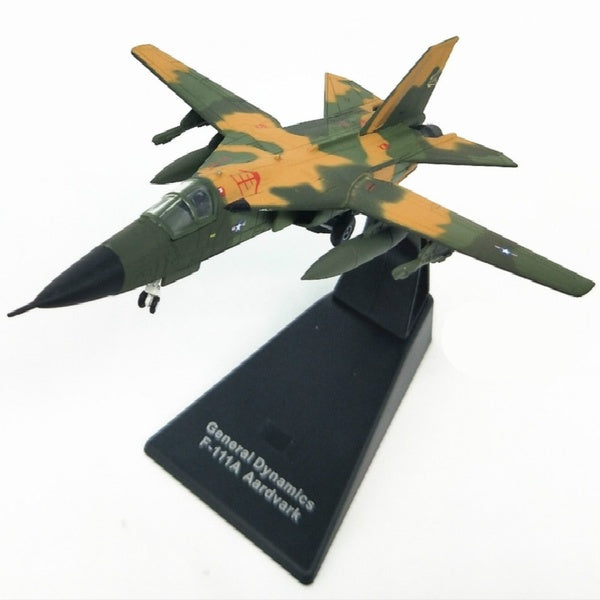 1: 144 Scale Alloy Diecast Military Model US Air Force F-111A Aardvark Fighter Bomber Aircraft Model Plane Toy For Collection Souvenir Gift Home Offi