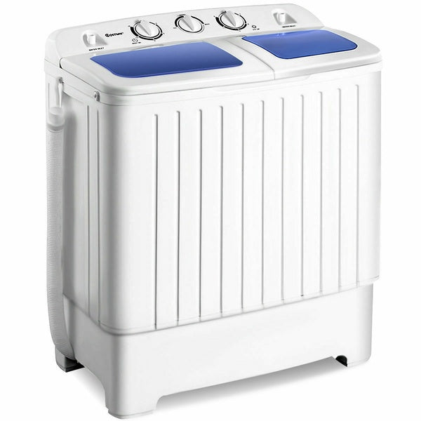 Portable Mini Washing Machine Washer Compact Twin Tub 17.6lb Spin Spinner NEW