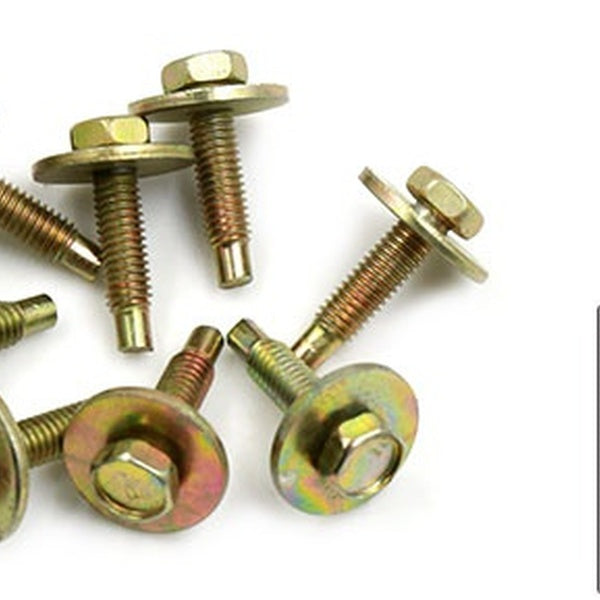 8 pièces 5,9 x 28,3 mm vis de boulon en acier inoxydable pour plaque d'immatriculation de pare-chocs de garde-boue de voiture