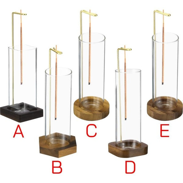 Incense Holder for Sticks, Modern Incense Burner with Removable Glass [Anti-Ash Flying], Incense Stick Holder Ash Catcher for Meditation Yoga Relaxa