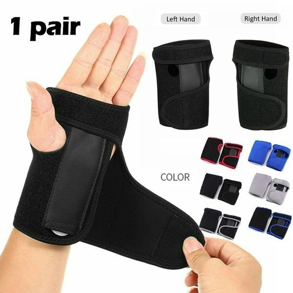Amovible Réglable Bracelet Poignet Protecteur En Acier Poignet Brace Soutien Arthrite Entorse Canal Carpien Attelle Wrap Protecteur