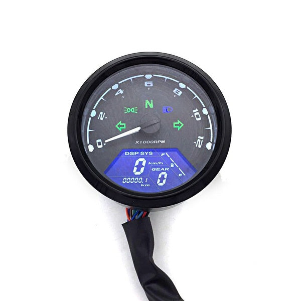 Motorcycle Meter LED Digita Indicator Light Tachometer Odometer Speedometer Oil Meter Multifunction With Night Vision Dial