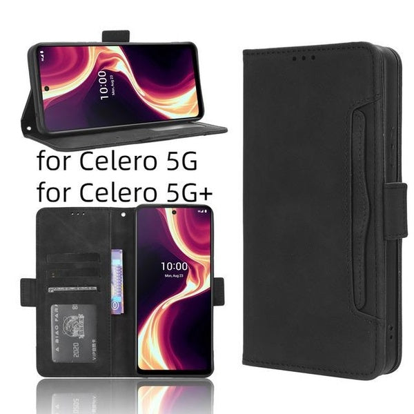 Étui portefeuille en cuir pour Boost Mobile Celero 5G, avec fente pour carte, coque de protection pour téléphone Boost Mobile Celero 5G Plus