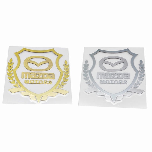 2Pcs Auto Badge Body Sticker Emblem Car Decals for Mazda 3 2 5 6 Axela Protege Atenza cx3 cx-5 cx7 mx5 rx7 cx-9 rx-8 626 323