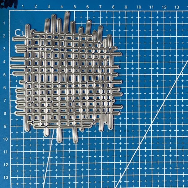 Burlap Texture Grid Mesh Background Metal Cutting Dies for DIY Scrapbook Cutting Die Paper Cards Embossed Decorative Craft Die Cut New Arrival