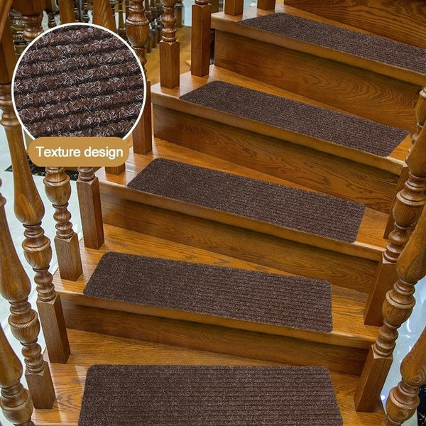 1-6pcs Non-slip Carpet, Stair Tread Non-slip Safety Carpet, Cuttable Soft and Comfortable Quiet Indoor Runner, Machine Washable Reusable Floor Mat Bu
