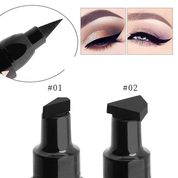 Health & Beauty Black Liquid Eyeliner Stamp Marker Pencil Waterproof Double-Head Eyeliner Stamp Liquid Eyeliner Pencil Vloeibare makeup pen Eye Liner