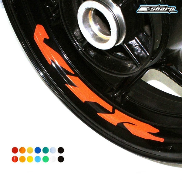 8 X CUSTOM Inne Rim Decals Wheel Reflective Stickers Stripes For Honda VTR 1000f 1000 250 sp1