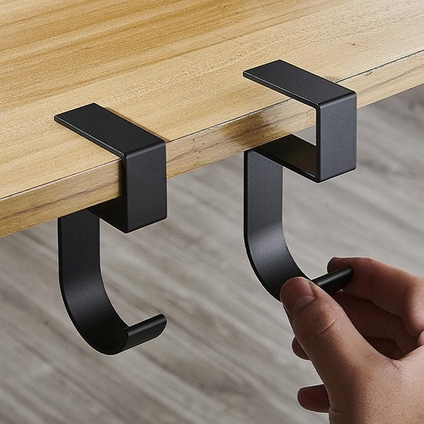 New 1Pc Portable Hanging Bag Hook Student Desk Side Hanging bag Artifact Removable mobile Handbag Holders Multi-functional Table Hook