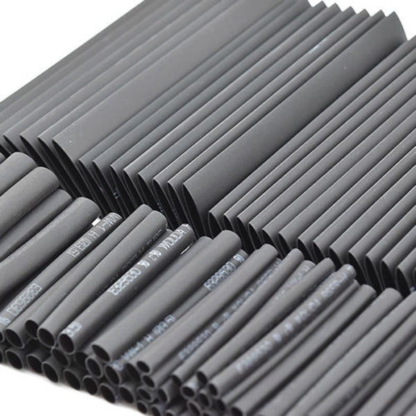 127Pcs-328Pcs Black Glue Waterproof Heat Shrink Sleeving Tubing Tube Assortment Kit