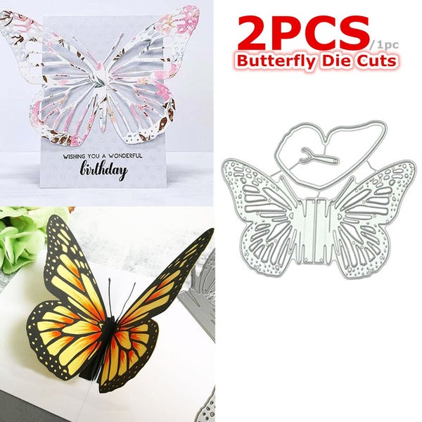 Newest DIY Butterflies Dies Metal Cutting Dies Scrapbooking Card Making Album Embossing Crafts Paper Stencil Insect Dies