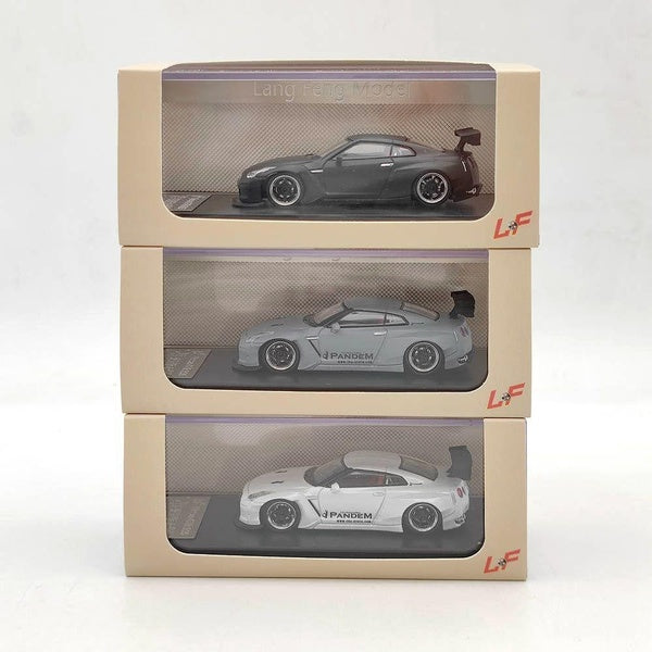 Hot LF 1:64 N~an GTR R35 PANDEM Limited Exquisite Diecast Toys Car Models Miniature Collection Gifts