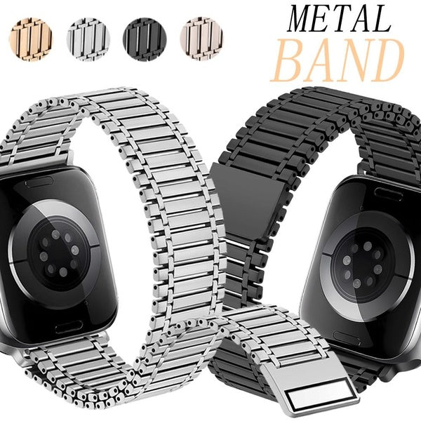 Luxury Breathable Metal Magnetic Band for Smart Watch Ultra 49mm 8 7 45mm 41mm for SmartWatch Series SE 6 5 4 3 2 1 42mm 40mm 44mm 38mm, Stainless S