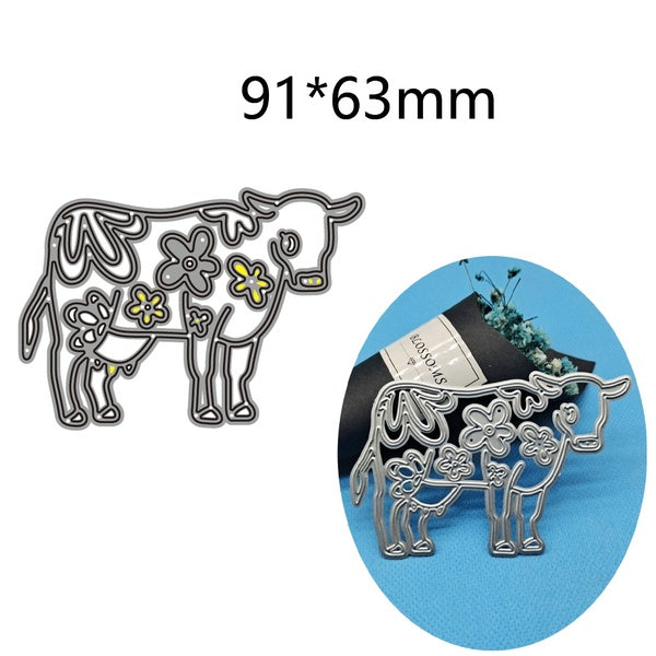 New Cow Metal Cutting Dies and Stamp Cut Mold Card Scrapbook Paper Craft Knife Mould Blade Punch