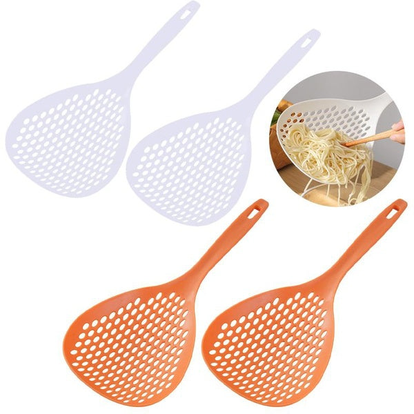 Kitchen Colander 35cm Japanese-style Noodles Colander Cooking Utensils Fruit Spoons for Kitchen Drainer Sieve Food Long Handle Net Spoon Large Coland