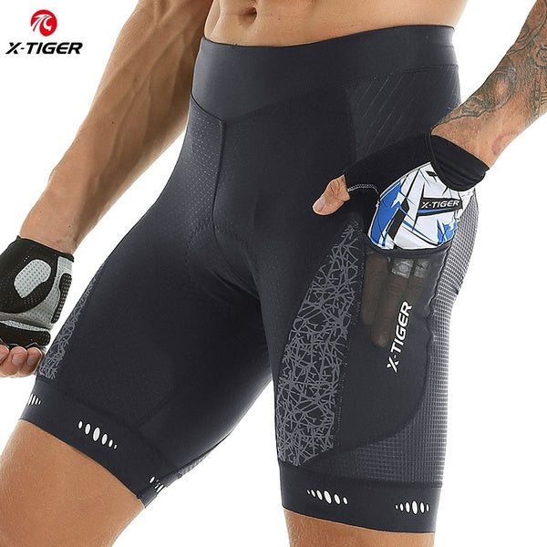 X-TIGER New Arrival Men's Pro Shockproof Cycling Shorts MTB Bicycle Shorts Pants Summer Cycling Shorts Riding Bike Cycling Wear Tights With Padded