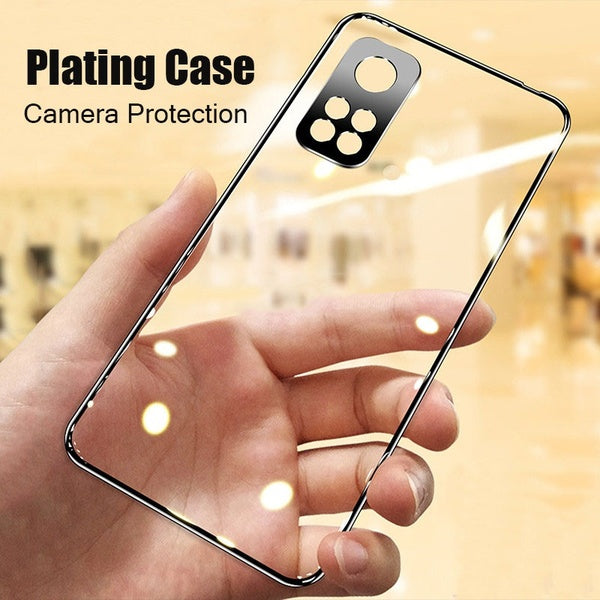 Pour Xiaomi Mi 10T Pro étui de luxe placage souple couverture transparente pour Xiaomi Mi 10T Mi10T Pro Mi 10 Lite 5G Mi 11T Pro coques de téléphone