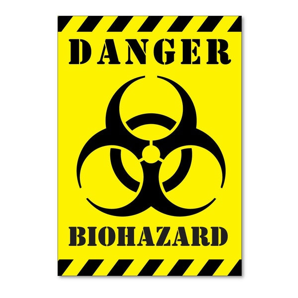 Biohazard Decal Danger Sign Vinyl Self Adhesive Sticker