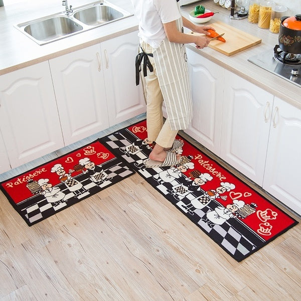 Tapis de cuisine antidérapants en microfibre Chef Master