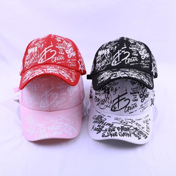 New brand Summer Baseball Cap Graffiti Sun Caps Hip Hop Visor Spring Hat Adjustable Snap-back Hats For Women golf caps